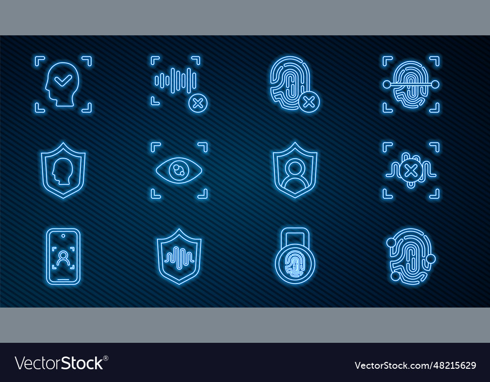 Set line fingerprint rejection voice recognition