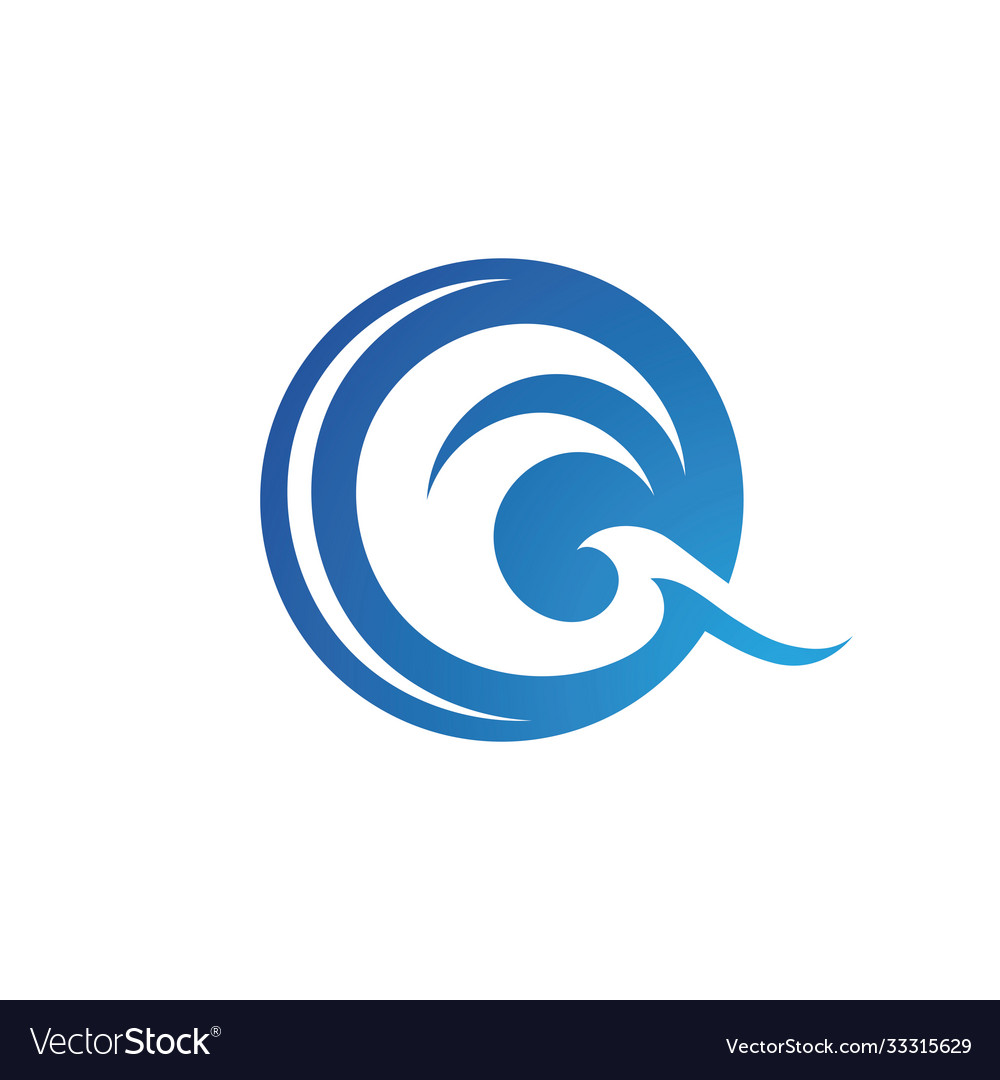 Water wave icon Royalty Free Vector Image - VectorStock