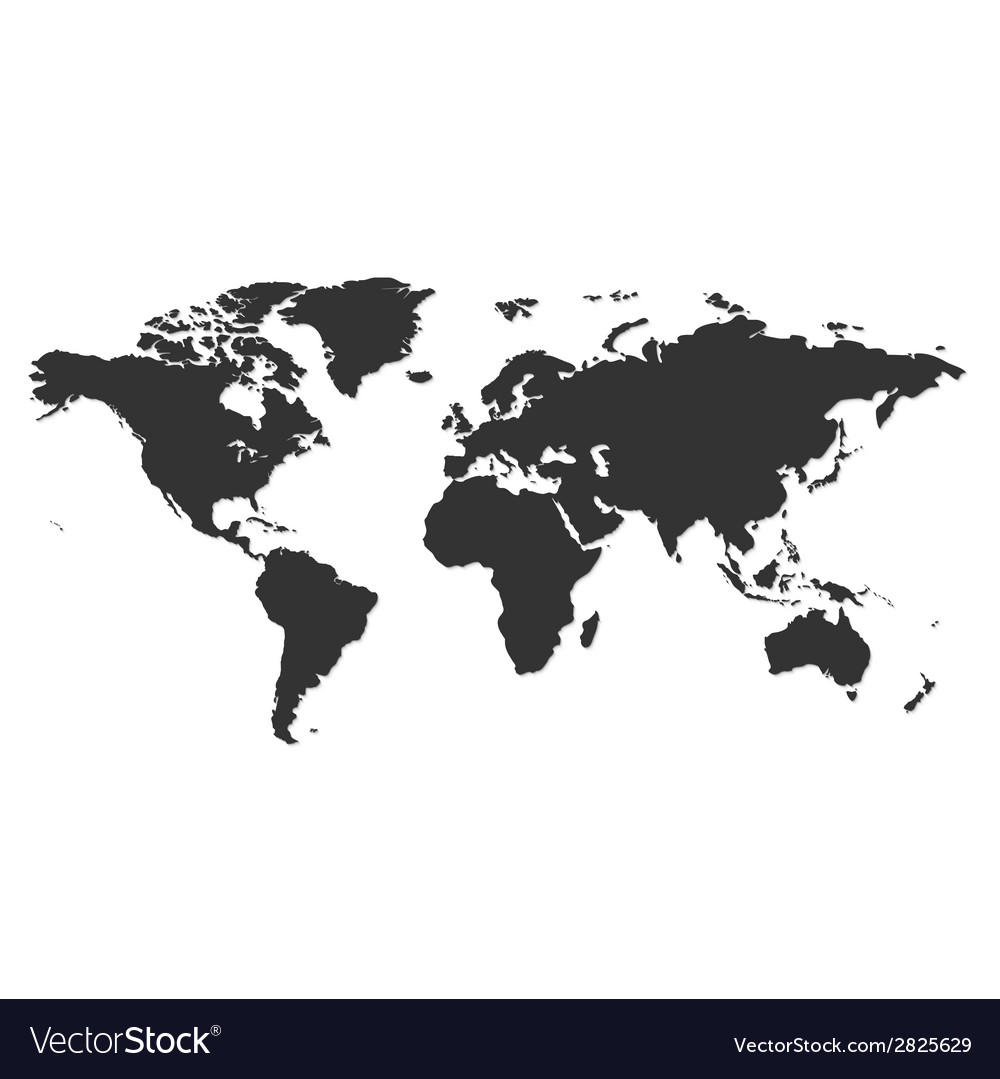 Free World Map Image World map Royalty Free Vector Image   VectorStock