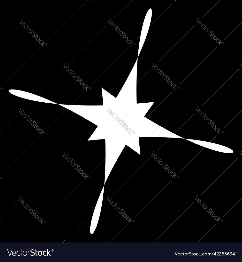 Abstract random geometric shape non figural vector image Abstract random geometric shape non figural