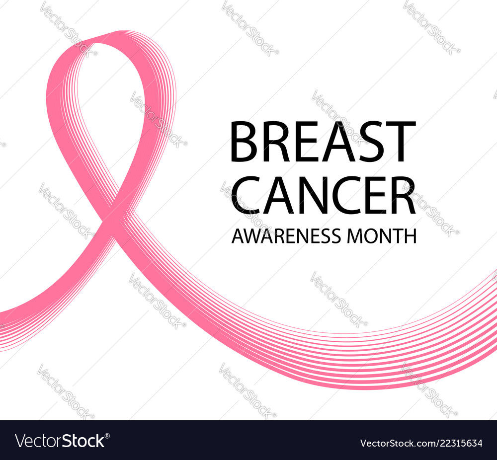 Breast cancer awareness ribbon background