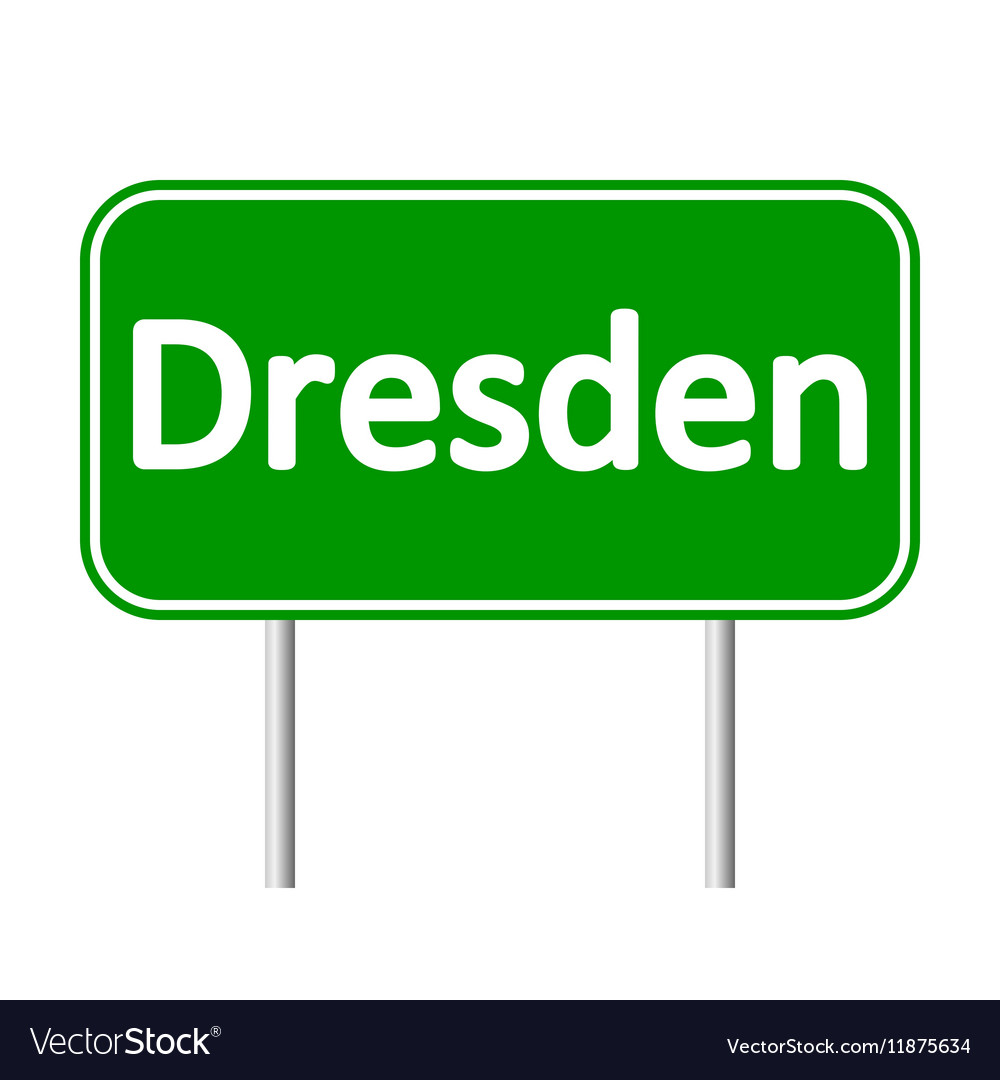 Dresden road sign