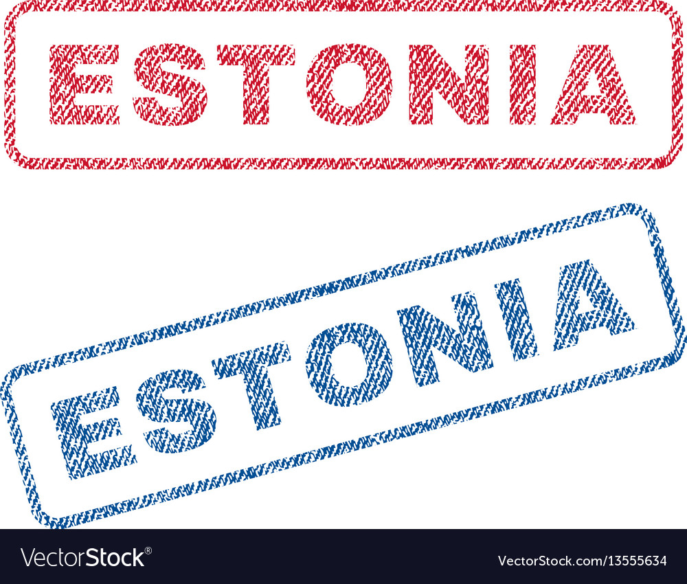 Estonia textile stamps