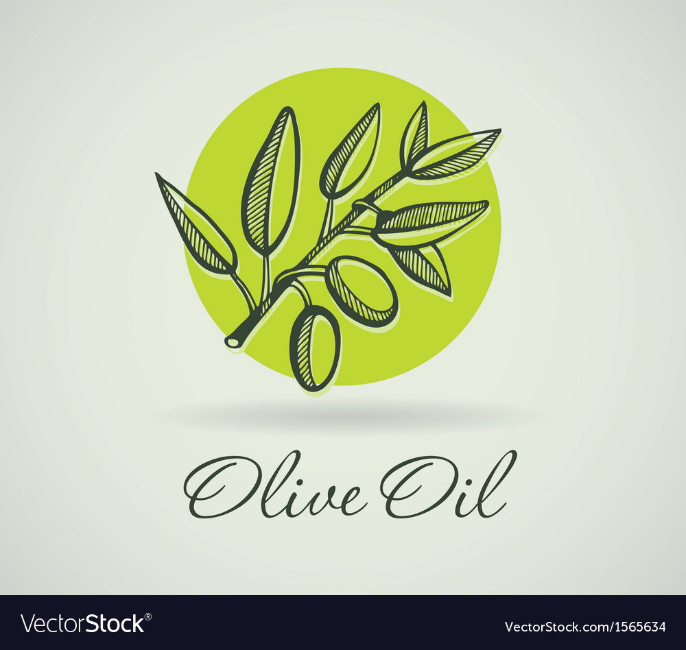 Hand-drawing olive