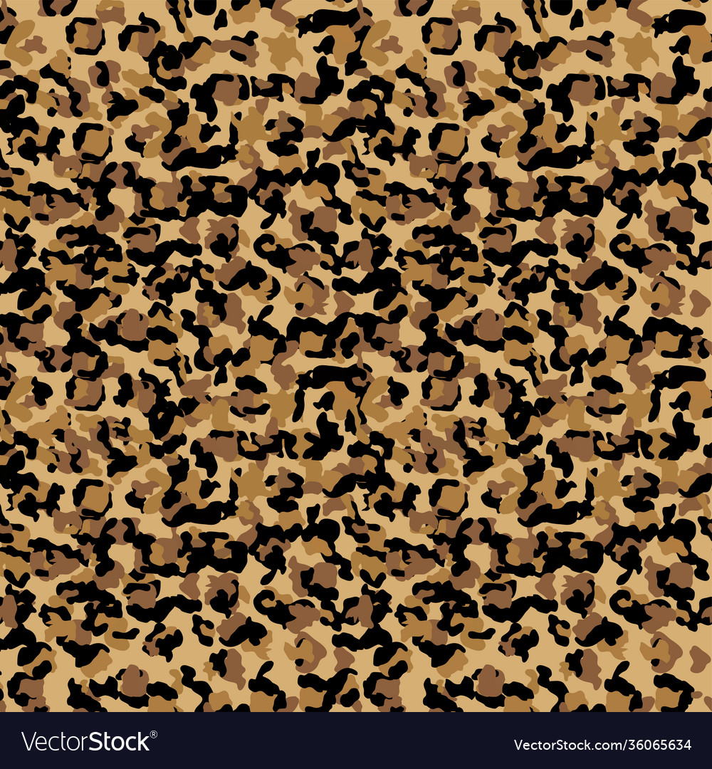 Leopard seamless pattern design background vector image Leopard seamless pattern design background