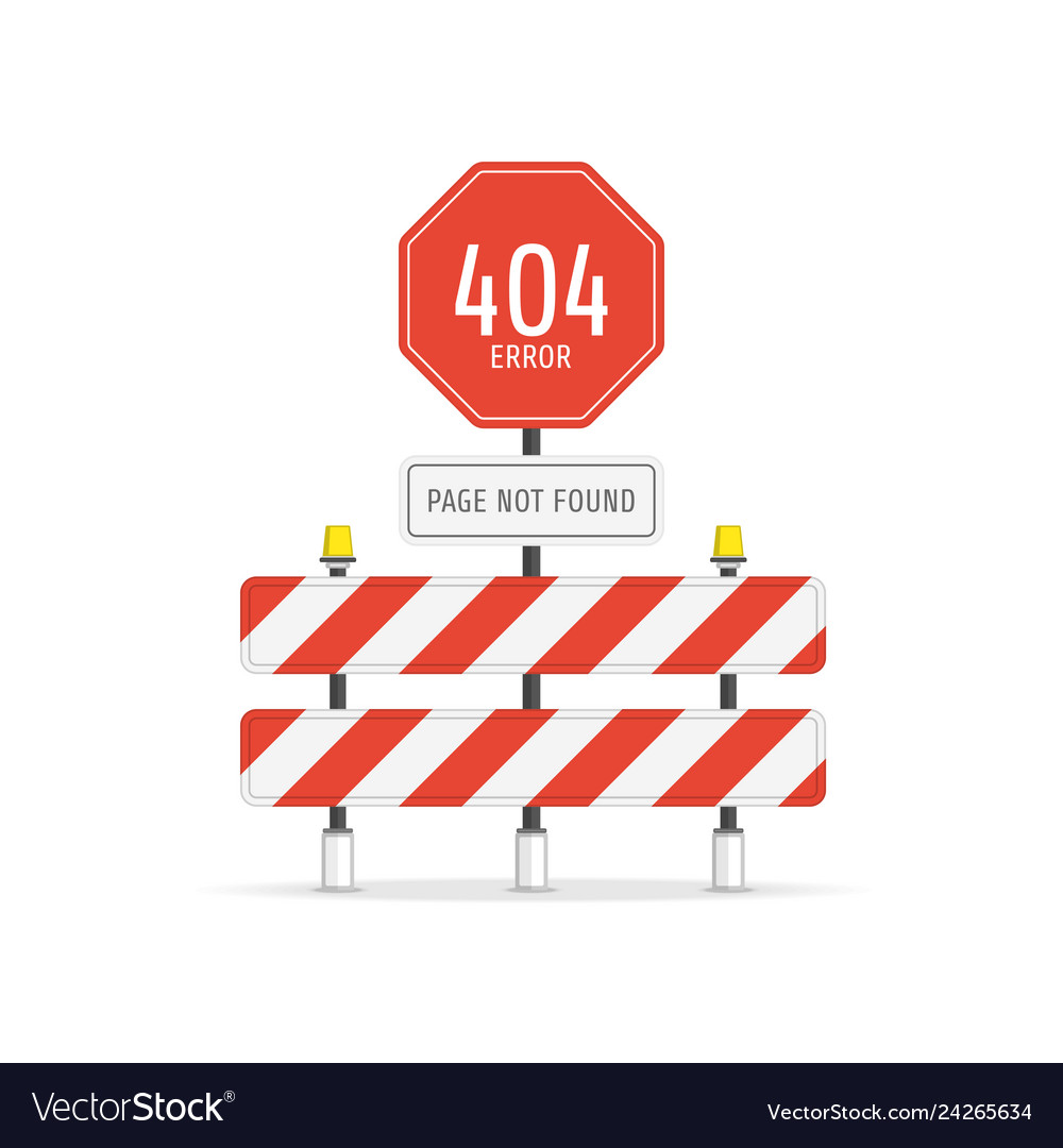 Page with a 404 error vector image Page with a 404 error
