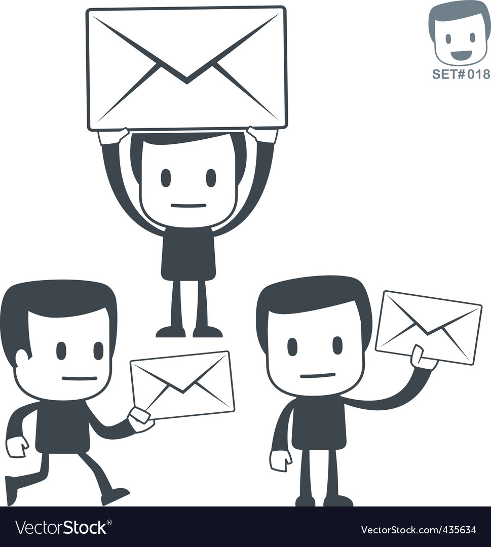 Postman Icon Set - Delivery Characters