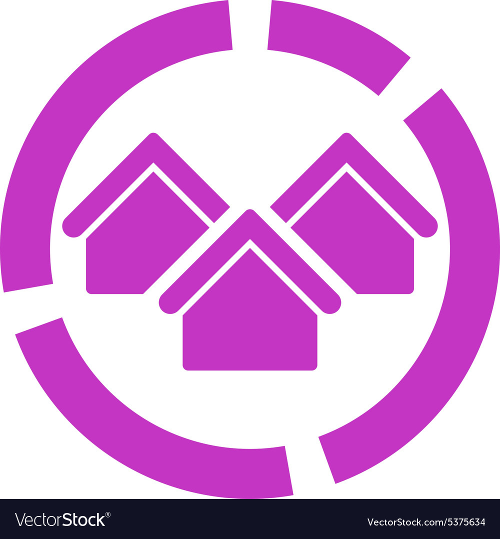 Realty diagram icon from business bicolor set