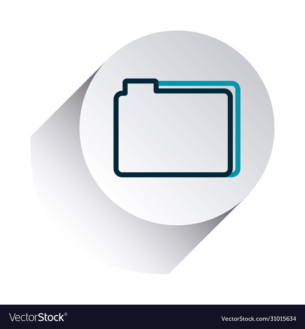Smartphone app buttons concept folder icon line