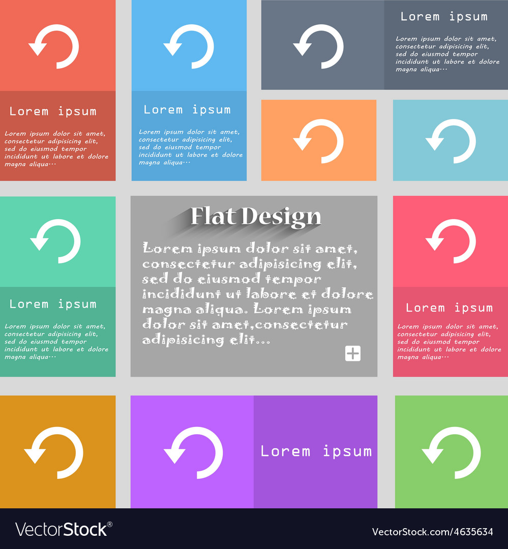 Upgrade arrow update icon sign set of multicolored