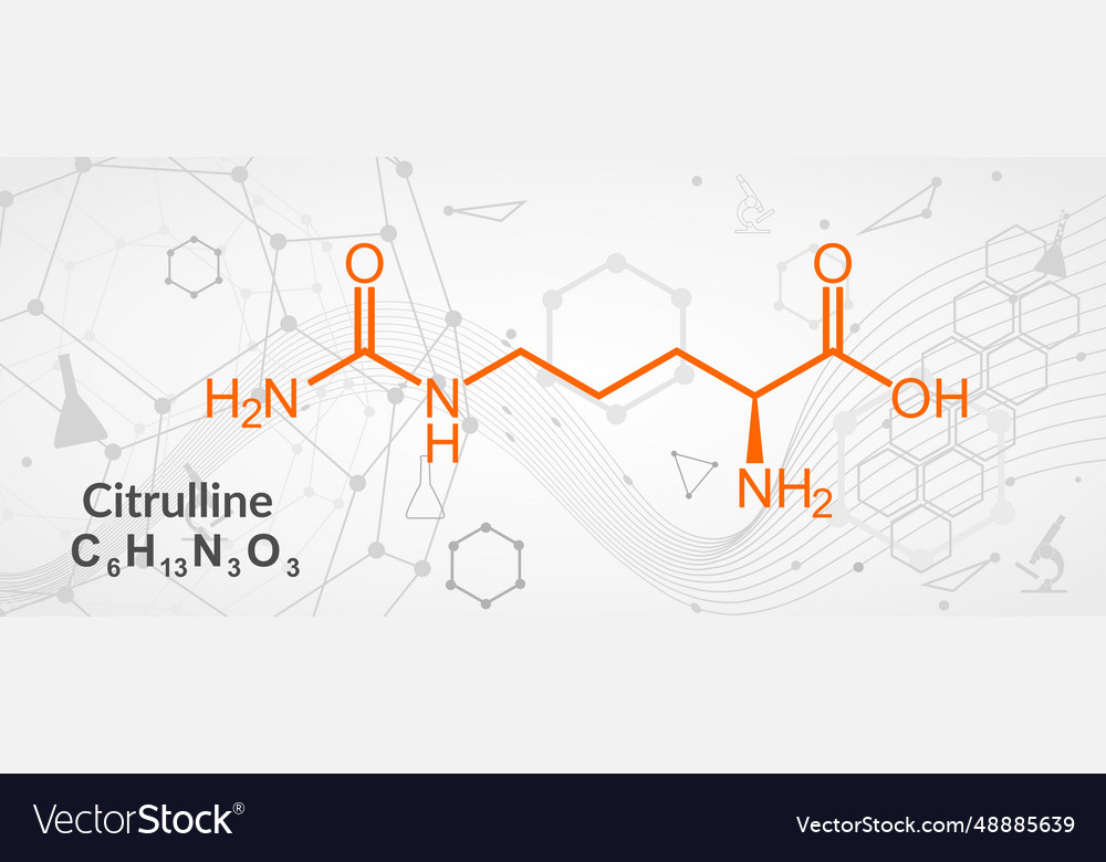 Citrullin Aminosäuremolekül in einigen