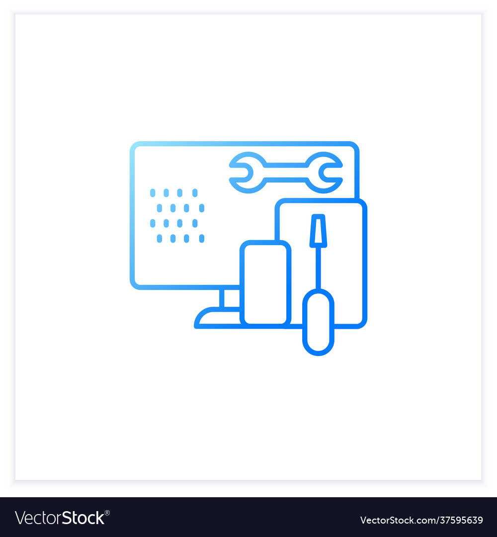 Codierung Toolkit Gradienten-Symbol vector image Codierung Toolkit Gradienten-Symbol