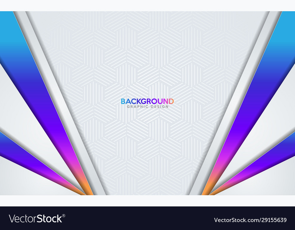 Dynamic white overlap layer background vector image Dynamic white overlap layer background