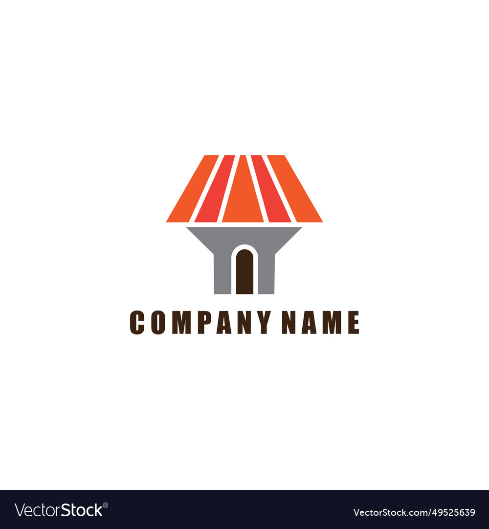 Housing brand logo gate design abstract