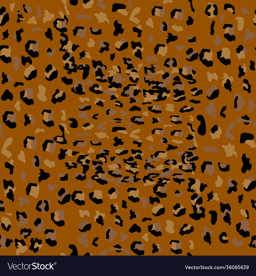 Leopard seamless pattern design background Vector Image Leopard seamless pattern design background
