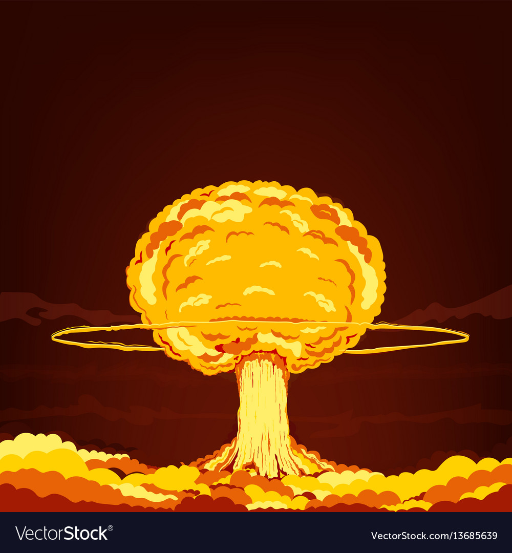 Cartoon Animated Nuclear Explosion