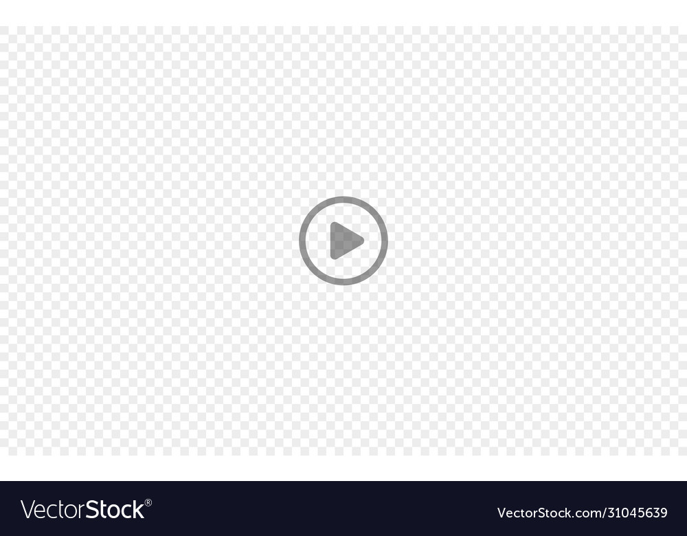 Play transparency button for web background vector image Play transparency button for web background