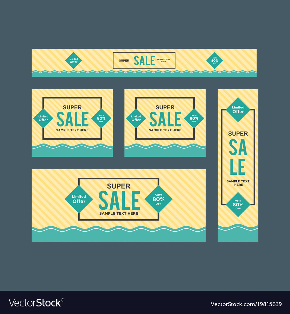 Set of cute yellow and blue framed sale web