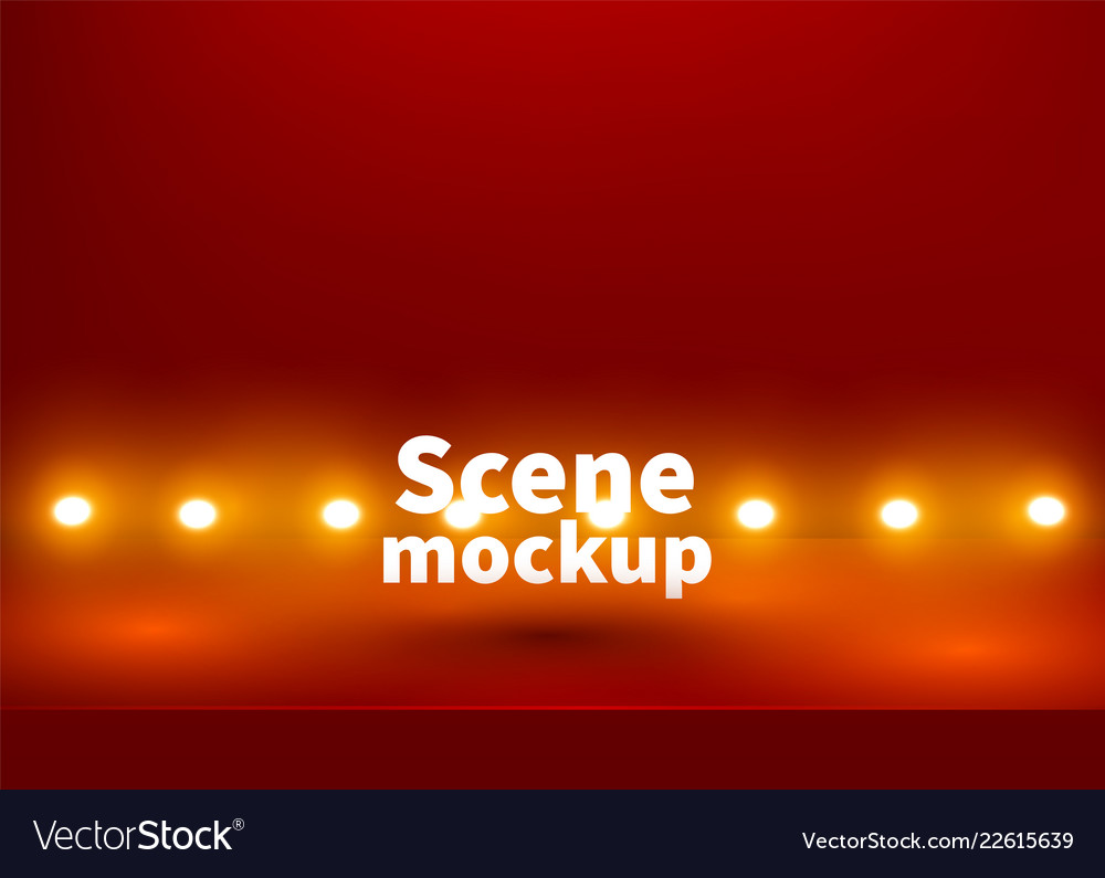 Studio table room product display with copy space vector image Studio table room product display with copy space
