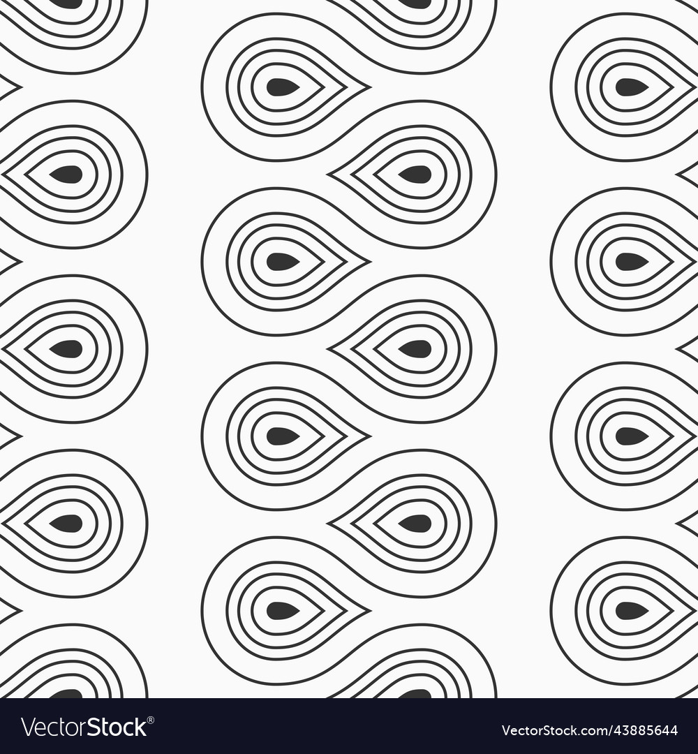 Abstract seamless pattern with smooth lines