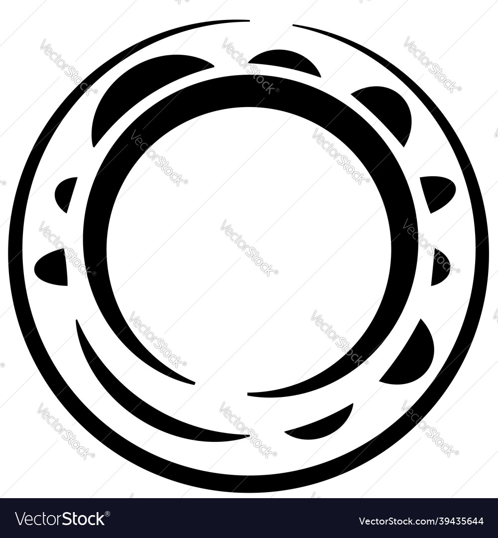 Circular concentric segmented circles rings