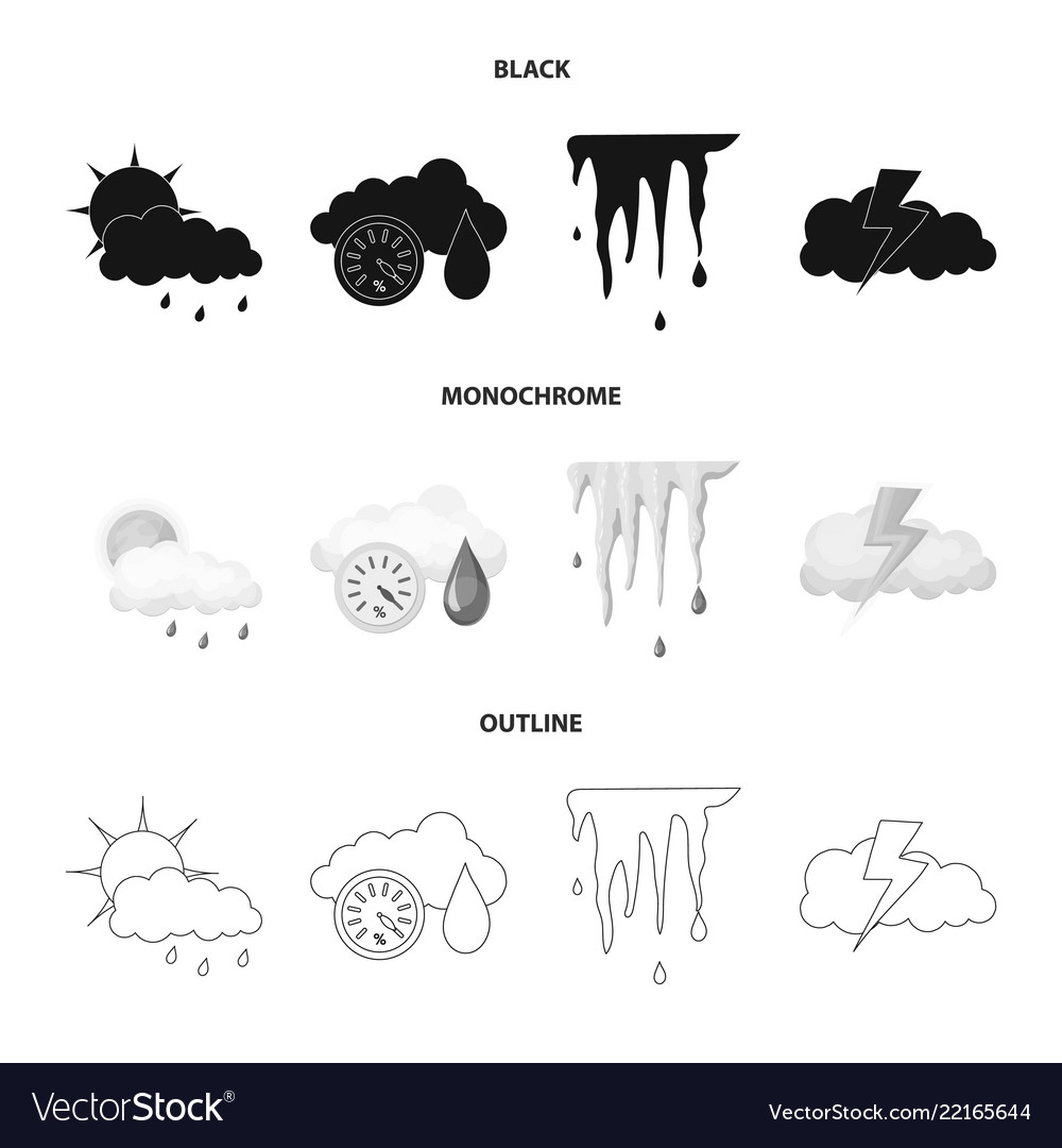 Isoliertes Wetter- und Klimazeichen Vector Image Isoliertes Wetter- und Klimazeichen