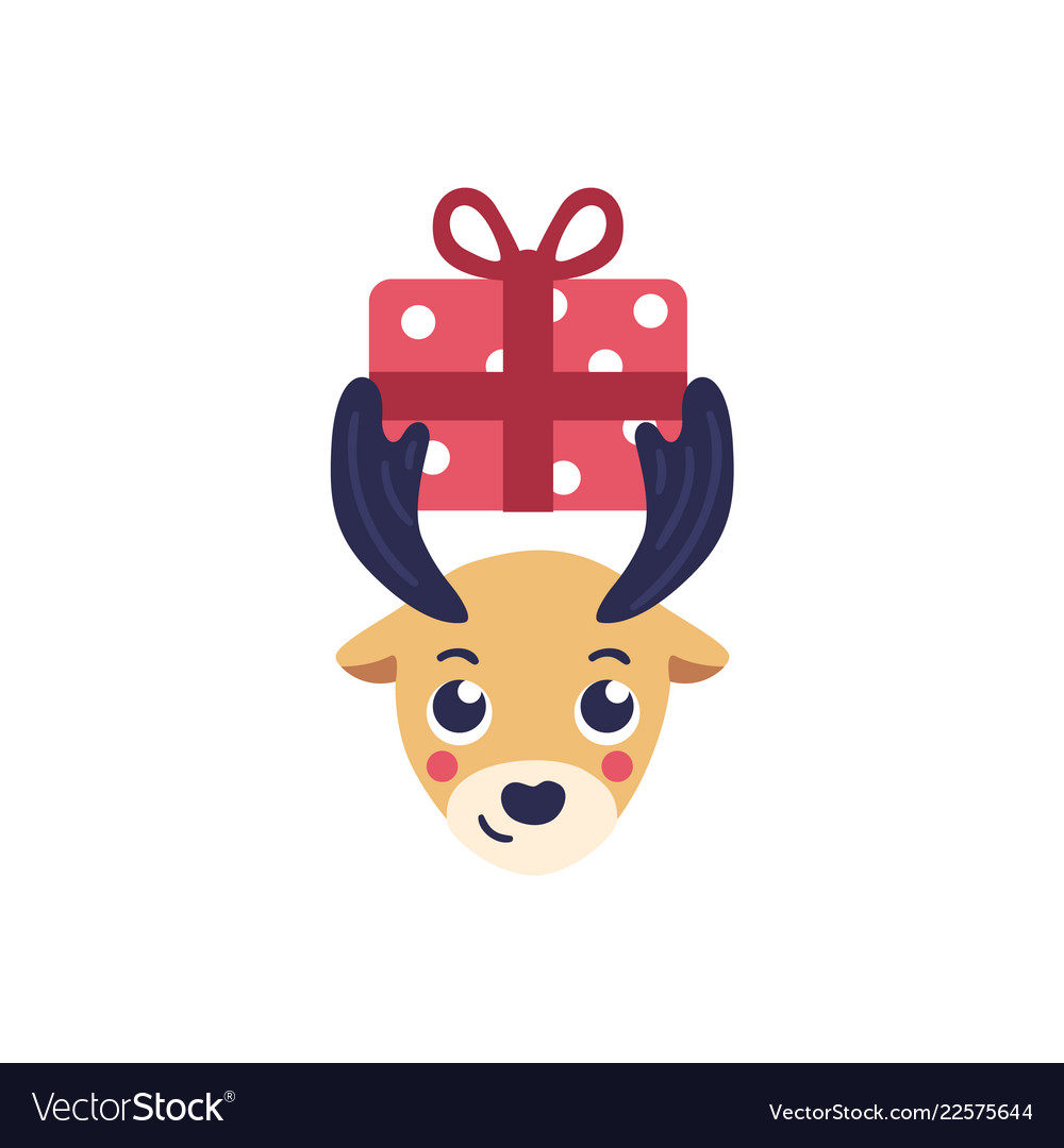 Reindeer head holding