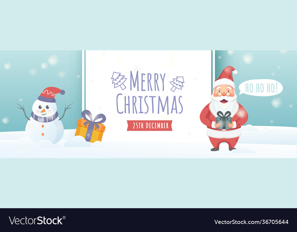 Santa claus Charakter mit Geschenkboxen und Cartoon