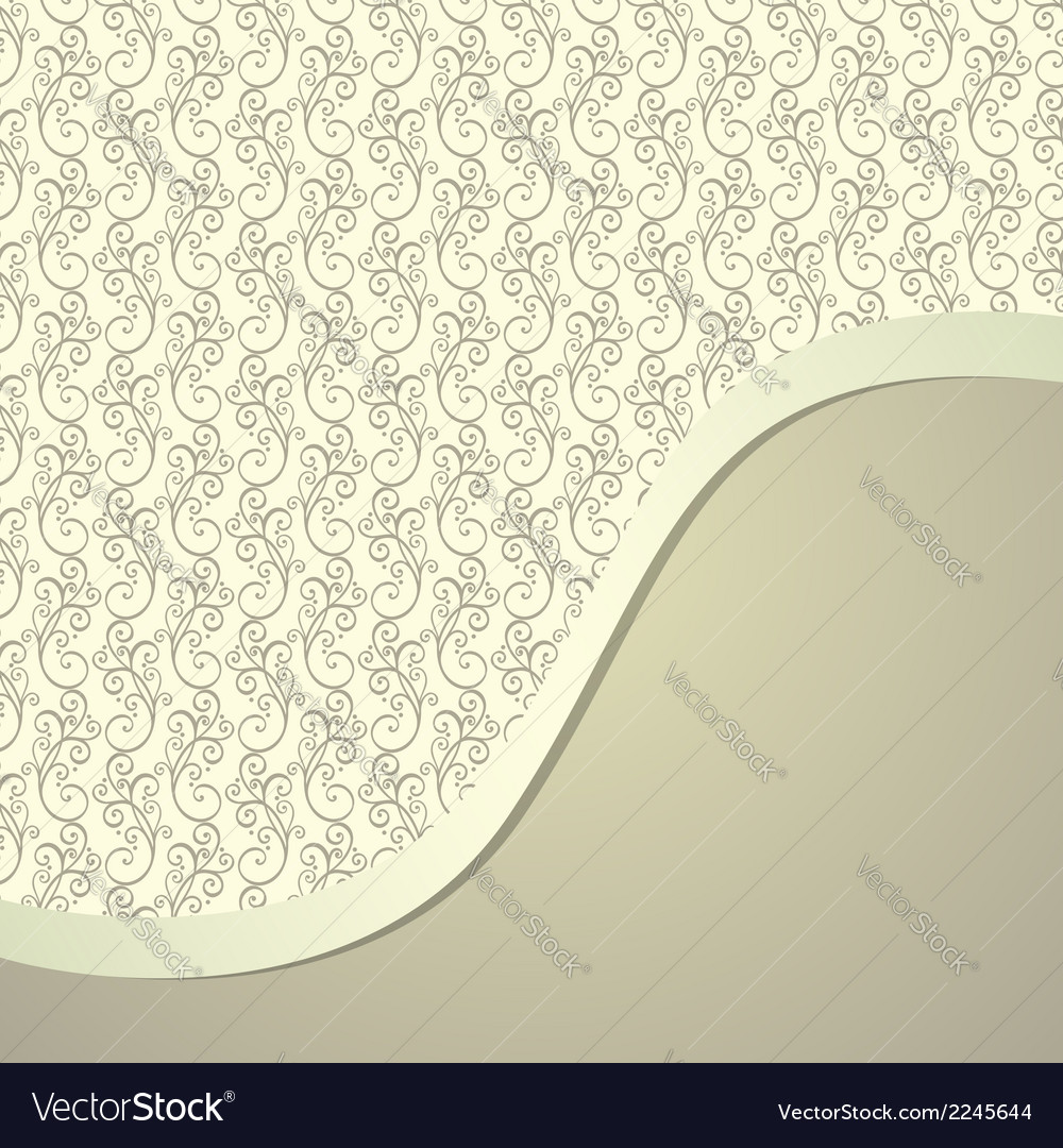 Template with ornamental pattern