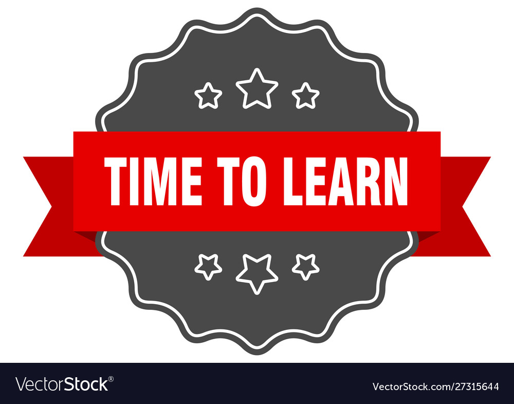 Time to learn red label isolated