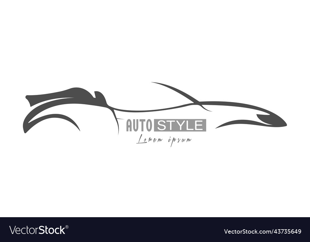 Autostyle abstract sports concept car template