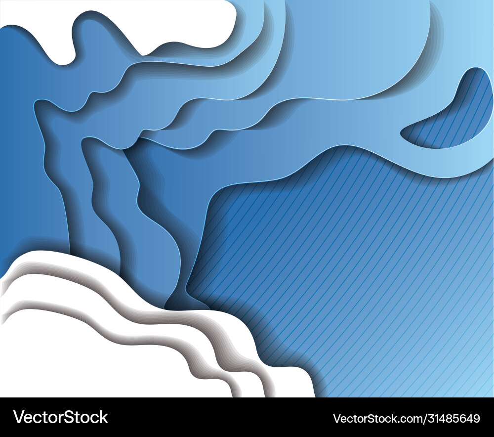 Blue waves background design Royalty Free Vector Image