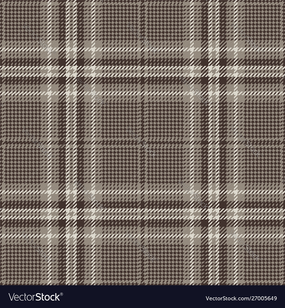 Brown Glen Plaid Pattern Royalty Free Vector Image