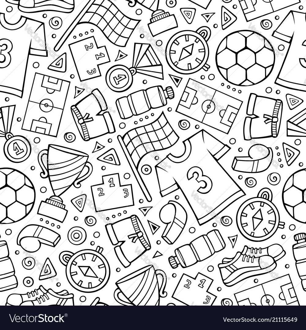 Free Vector  Hand drawn trendy cartoon pattern design