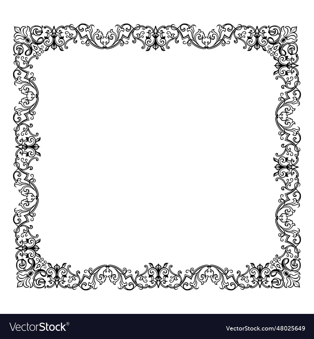 Classical ornamental frame Royalty Free Vector Image