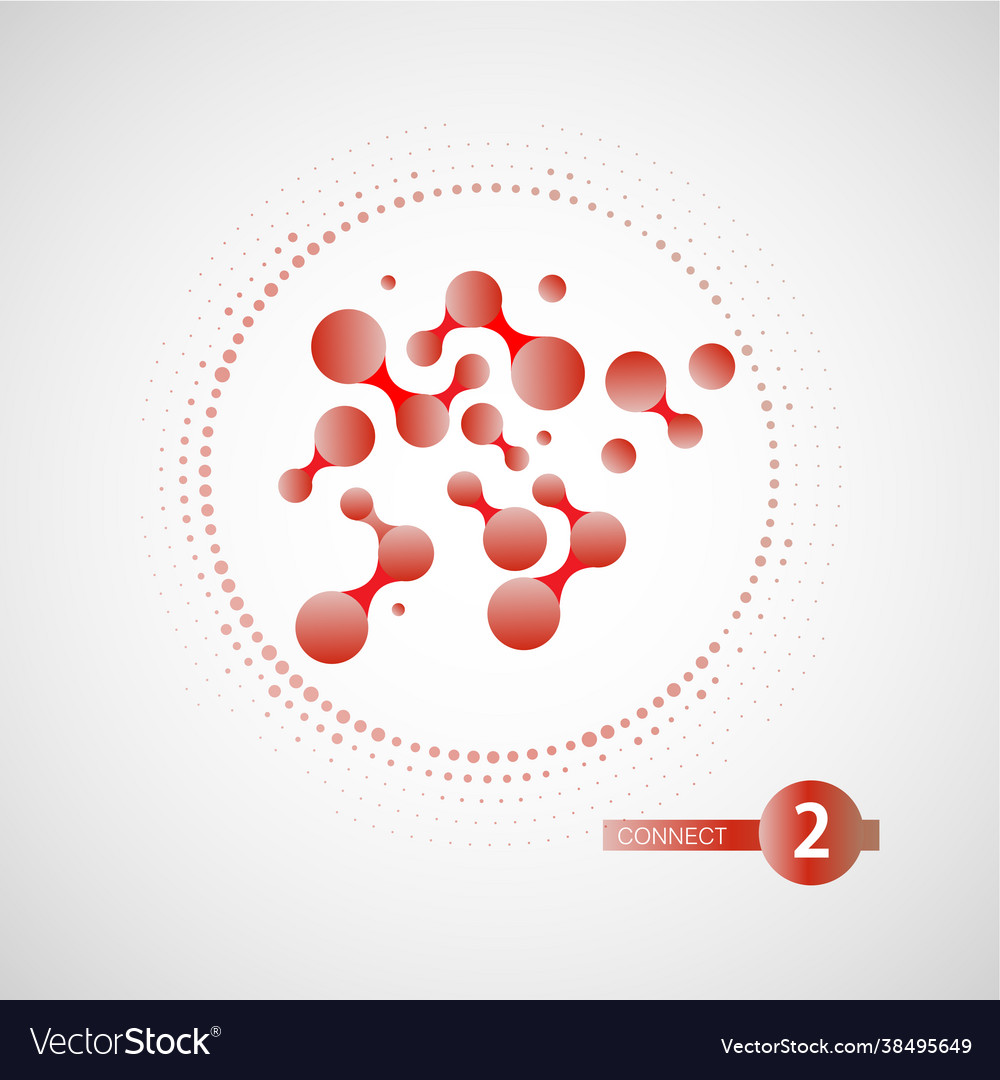 Connect network dot background line tech