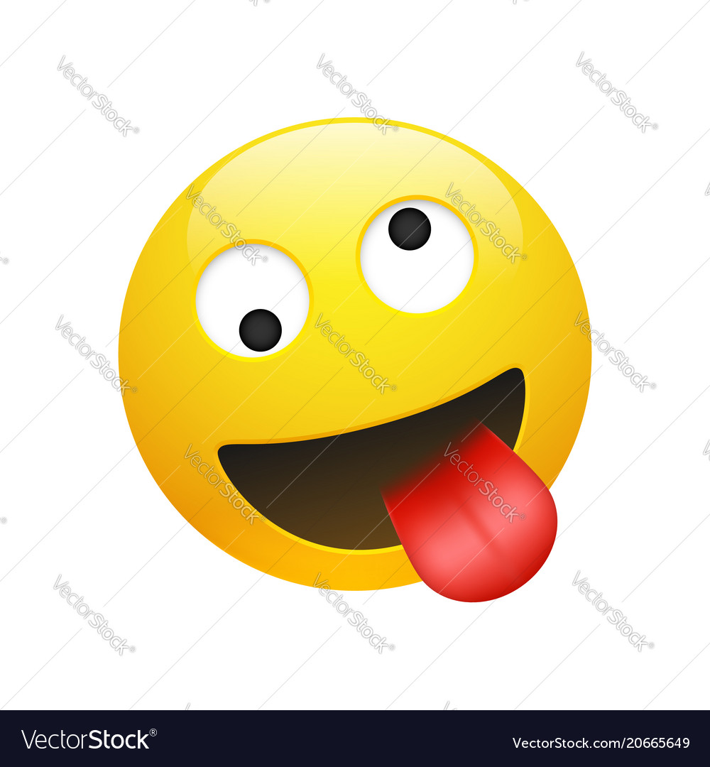 Crazy Face Emoji Clip Art