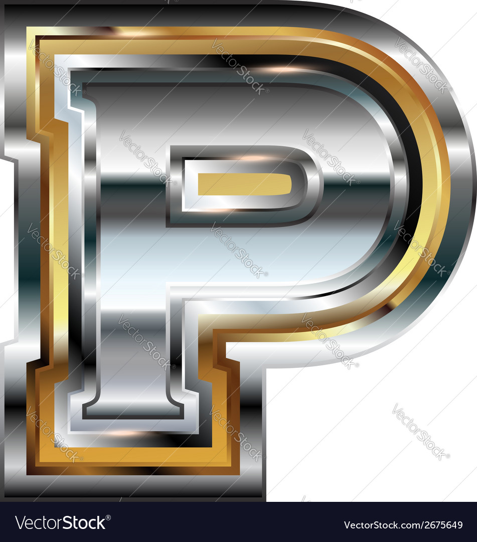 Letter p Royalty Free Vector Image - VectorStock