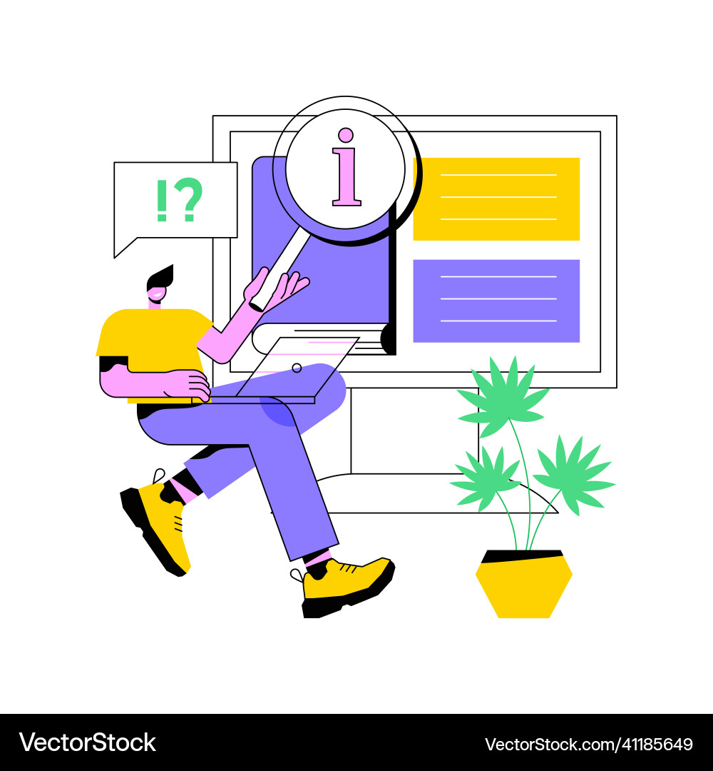 Guides abstract concept Royalty Free Vector Image