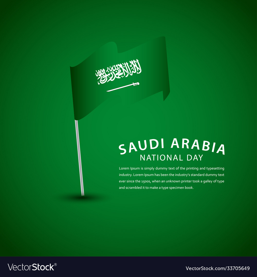 Happy saudi arabia national day celebration