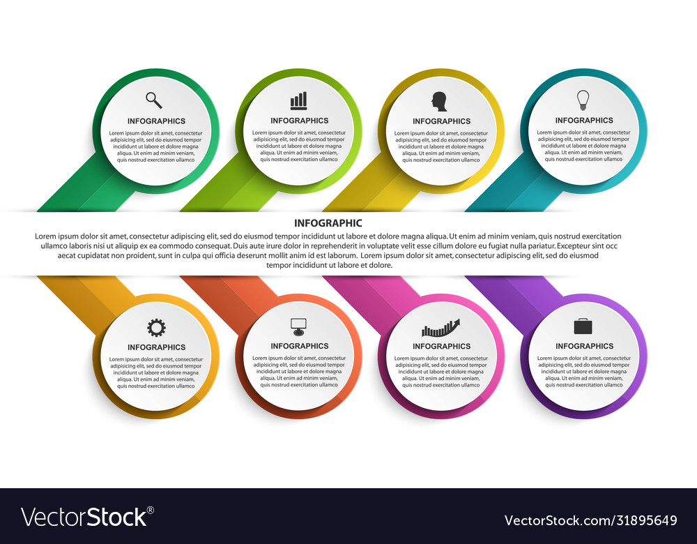 Options infographics template