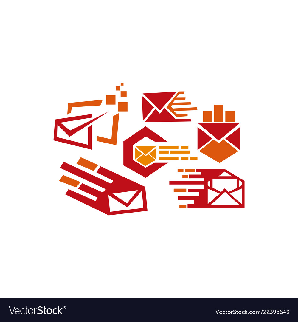 Sending mail or message icon envelope