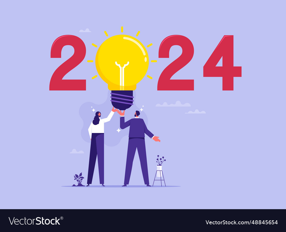 2024 Annual Planning Concept Royalty Free Vector Image