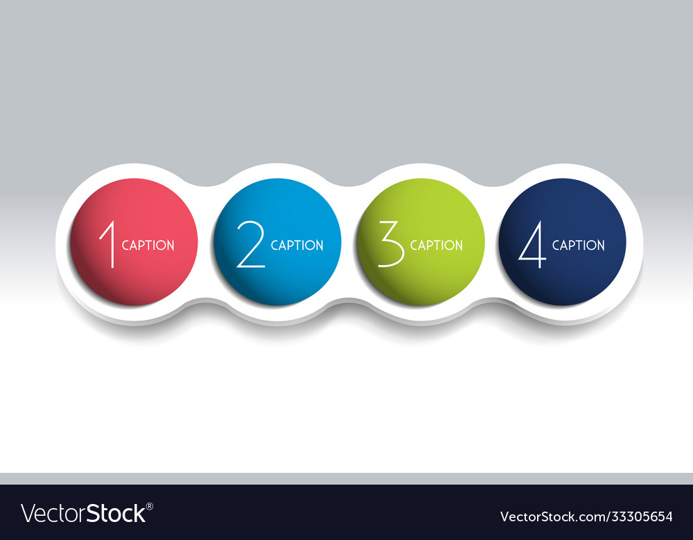 4 steps element bubble chart scheme diagram vector image 4 steps element bubble chart scheme diagram