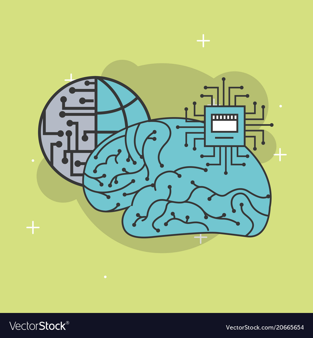 Artificial intelligence concept Vector Image Artificial intelligence concept