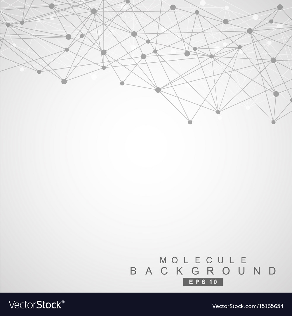 Geometric abstract background with connected line