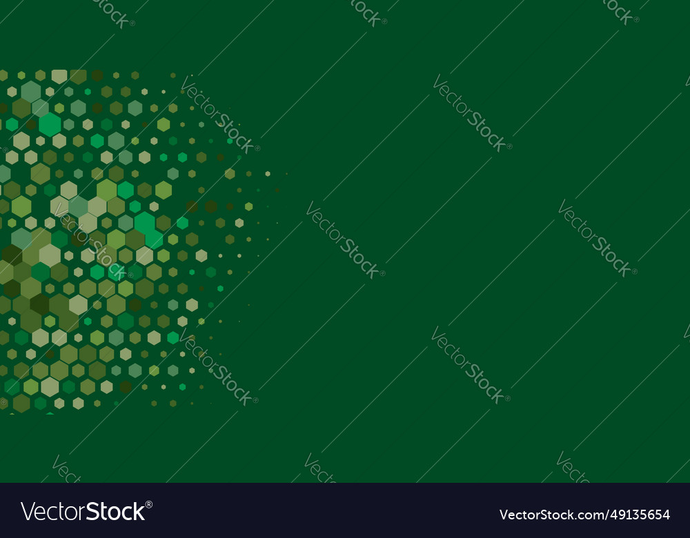 Geometric multi size hexagon with color