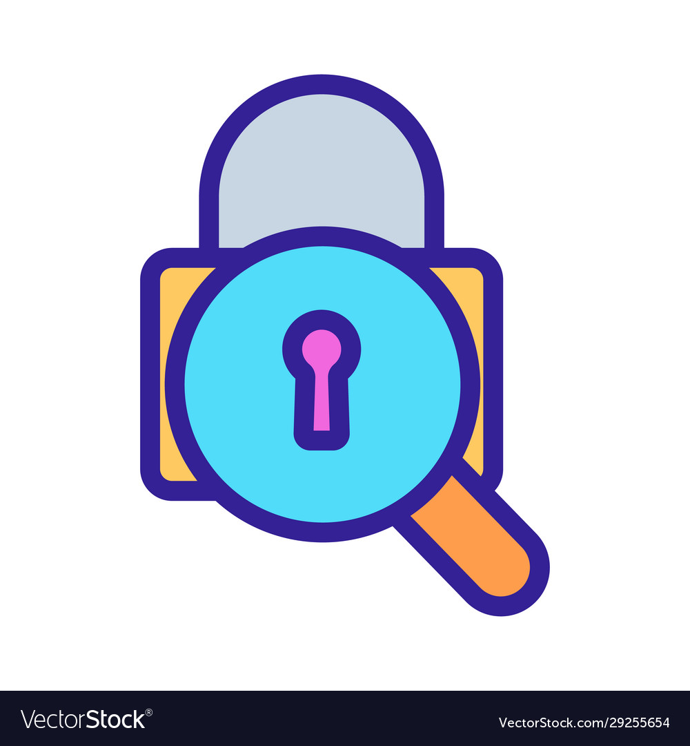 Password selection icon isolated vector image Password selection icon isolated