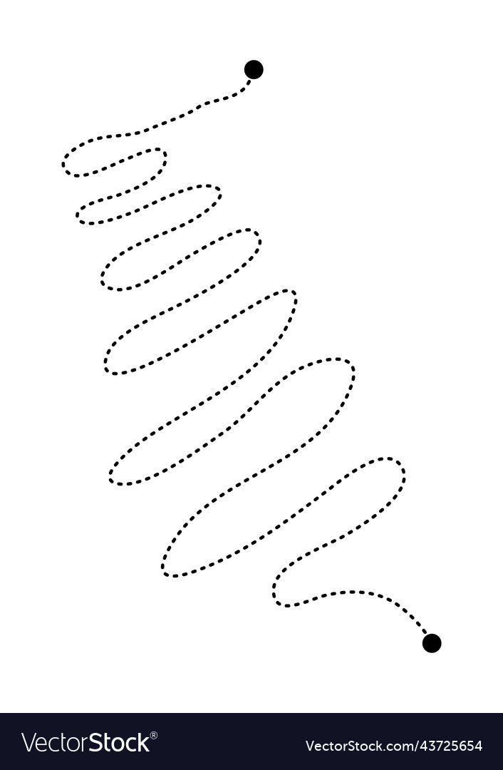 Prewriting tracing lines and curve shapes element vector image Prewriting tracing lines and curve shapes element