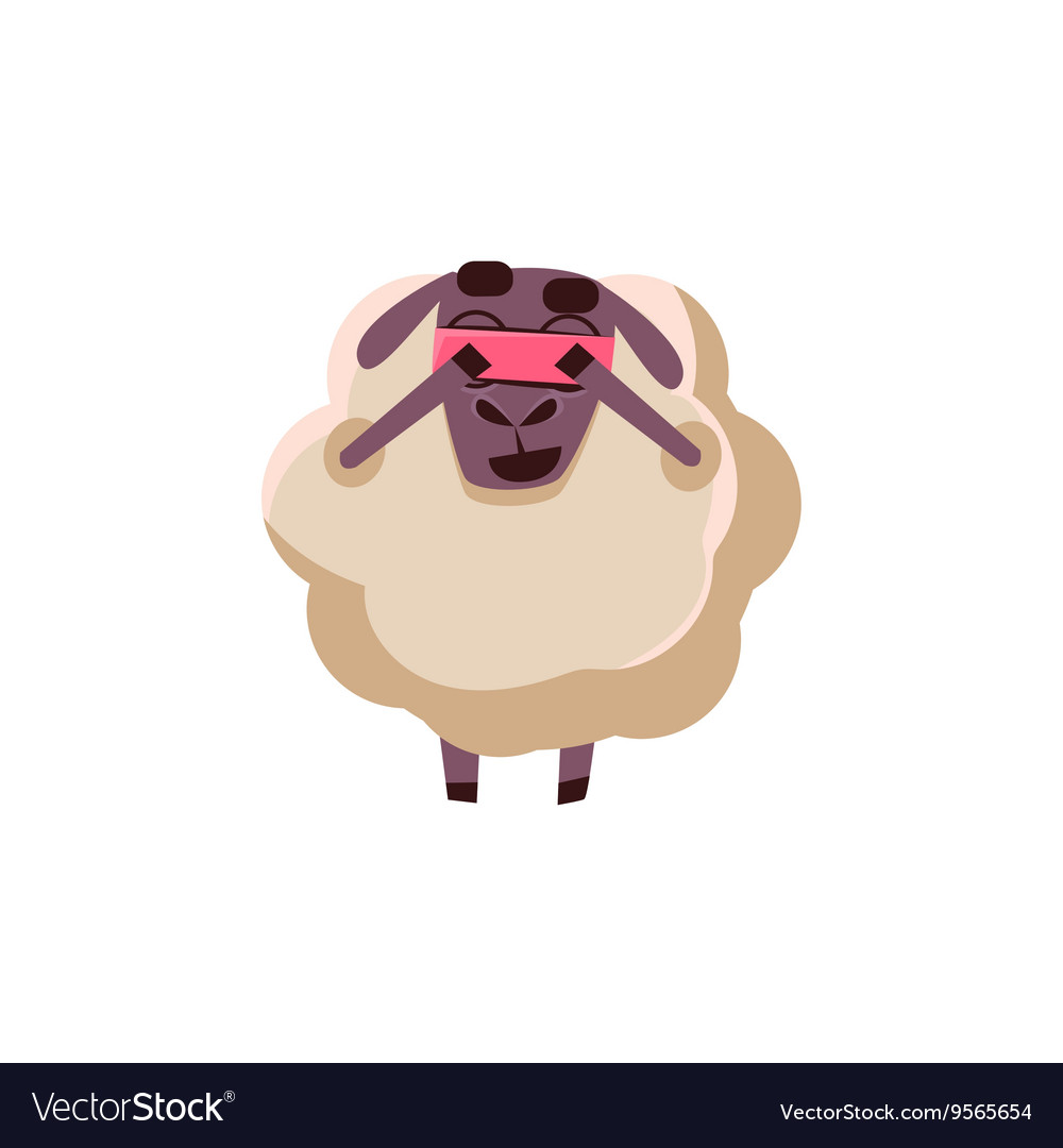 Sheep playing hide-and-seek